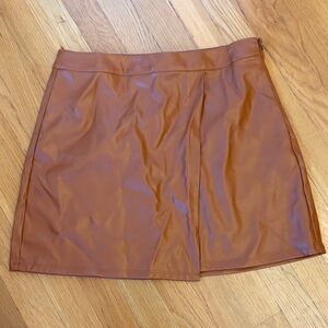 a new day Tan Mini Skirt